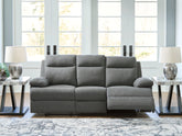 Elite Furniture Outlet - Ashley Furniture - Side-Swipe Living Room - Reclining Loveseat / Charcoal - PC9140686