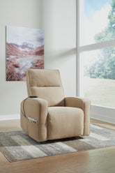 Elite Furniture Outlet - Ashley Furniture - Starganza Living Room - Power Lift Recliner / Taupe - 9370312
