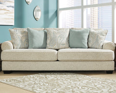 Elite Furniture Outlet - Ashley Furniture - Monaghan Living Room - Ottoman / Sandstone - 9620514