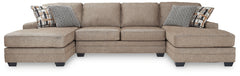 Elite Furniture Outlet - Ashley Furniture - Cannonbrook Sectional - RAF 3-Piece Sectional with Chaise / Nutmeg - 98201S3