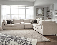 Elite Furniture Outlet - Ashley Furniture - Kellway Sectional - 7-Piece Sectional / Bisque - 98707S5