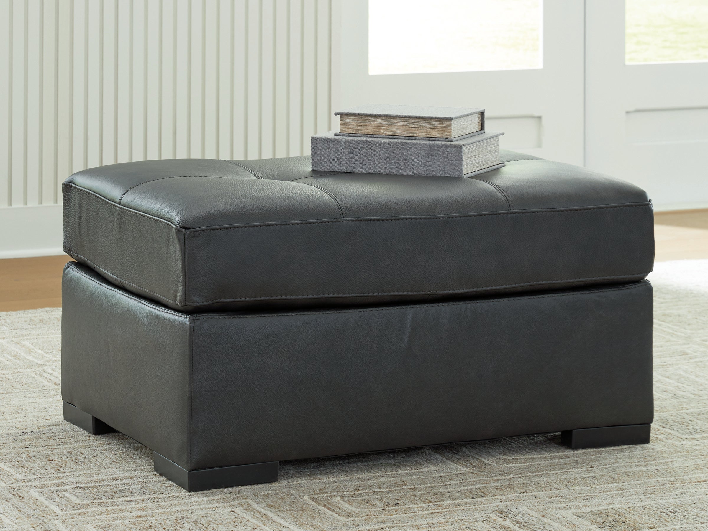 Elite Furniture Outlet - Ashley Furniture - Brindley Pier Living Room - Oversized Accent Ottoman / Fog - 9950308