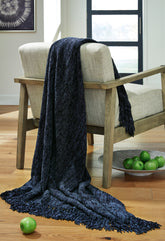 Elite Furniture Outlet - Ashley Furniture - Tamish Throw - Throw / Blue - A1001022T