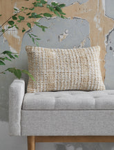 Elite Furniture Outlet - Ashley Furniture - Hathby Pillows - Pillow / Tan/White - A1001048P