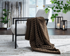 Elite Furniture Outlet - Ashley Furniture - Alsonwell Throw - Throw / Brown - A1001082T