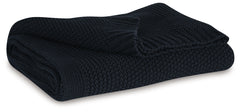 Elite Furniture Outlet - Ashley Furniture - Gayelery Throw (Set of 3) - Throw (3/CS) / Black - A1001086