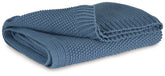 Elite Furniture Outlet - Ashley Furniture - Gayelery Throw - Throw / Blue - A1001087T