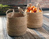 Elite Furniture Outlet - Ashley Furniture - Brayton Basket - Basket Set (Set of 2) / Natural - A2000094