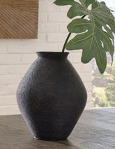 Elite Furniture Outlet - Ashley Furniture - Hannela Vase - Vase / Antique Tan - A2000513