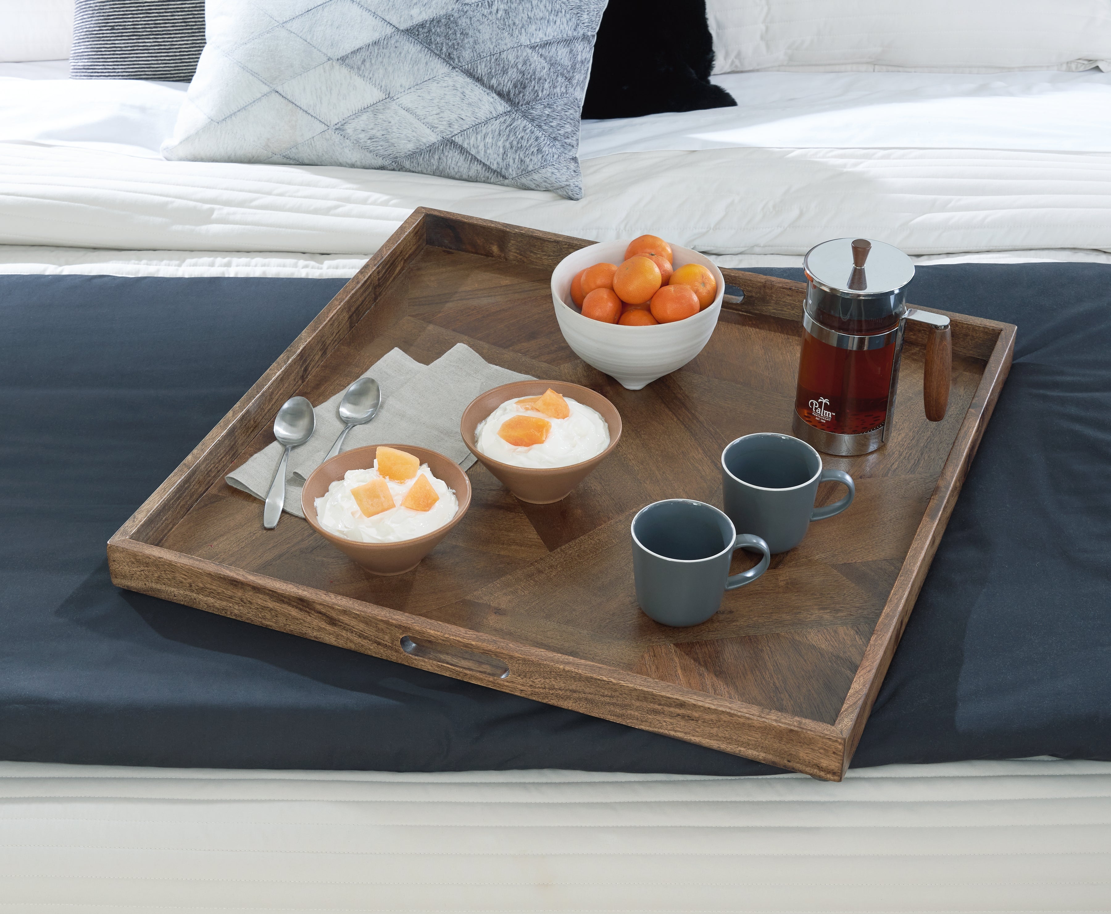 Elite Furniture Outlet - Ashley Furniture - Heddford Tray - Tray / Brown - A2000722