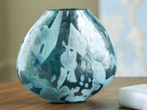 Elite Furniture Outlet - Ashley Furniture - Cartshaw Vase - Vase / Iridescent Teal - A2000738
