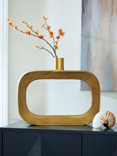 Elite Furniture Outlet - Ashley Furniture - Lawtonville Vase - Vase / Antique Gold Finish - A2000751