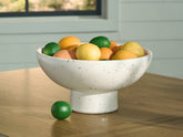 Elite Furniture Outlet - Ashley Furniture - Dallinworth Bowl - Bowl / White/Black - A2000833