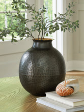 Elite Furniture Outlet - Ashley Furniture - Woody Vase - Vase / Pewter/Gold Finish - A2000844