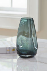 Elite Furniture Outlet - Ashley Furniture - Beamund Vase - Vase / Teal Blue - A2900010V