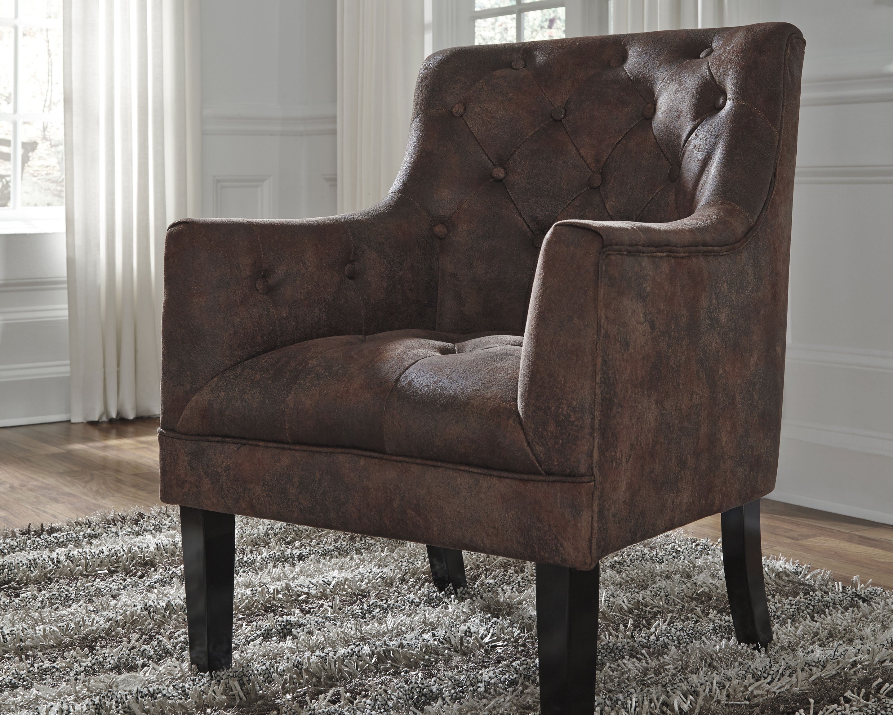 Elite Furniture Outlet - Ashley Furniture - Drakelle Accent Chair - Accent Chair / Mahogany - A3000051