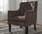 Elite Furniture Outlet - Ashley Furniture - Drakelle Accent Chair - Accent Chair / Mahogany - A3000051