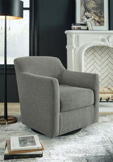 Elite Furniture Outlet - Ashley Furniture - Bradney Swivel Accent Chair - Swivel Accent Chair / Fossil - A3000324