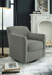 Elite Furniture Outlet - Ashley Furniture - Bradney Swivel Accent Chair - Swivel Accent Chair / Fossil - A3000324