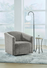 Elite Furniture Outlet - Ashley Furniture - Bramner Accent Chair - Swivel Accent Chair / Charcoal - A3000330