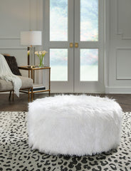 Elite Furniture Outlet - Ashley Furniture - Galice Living Room - Oversized Accent Ottoman / White - A3000334