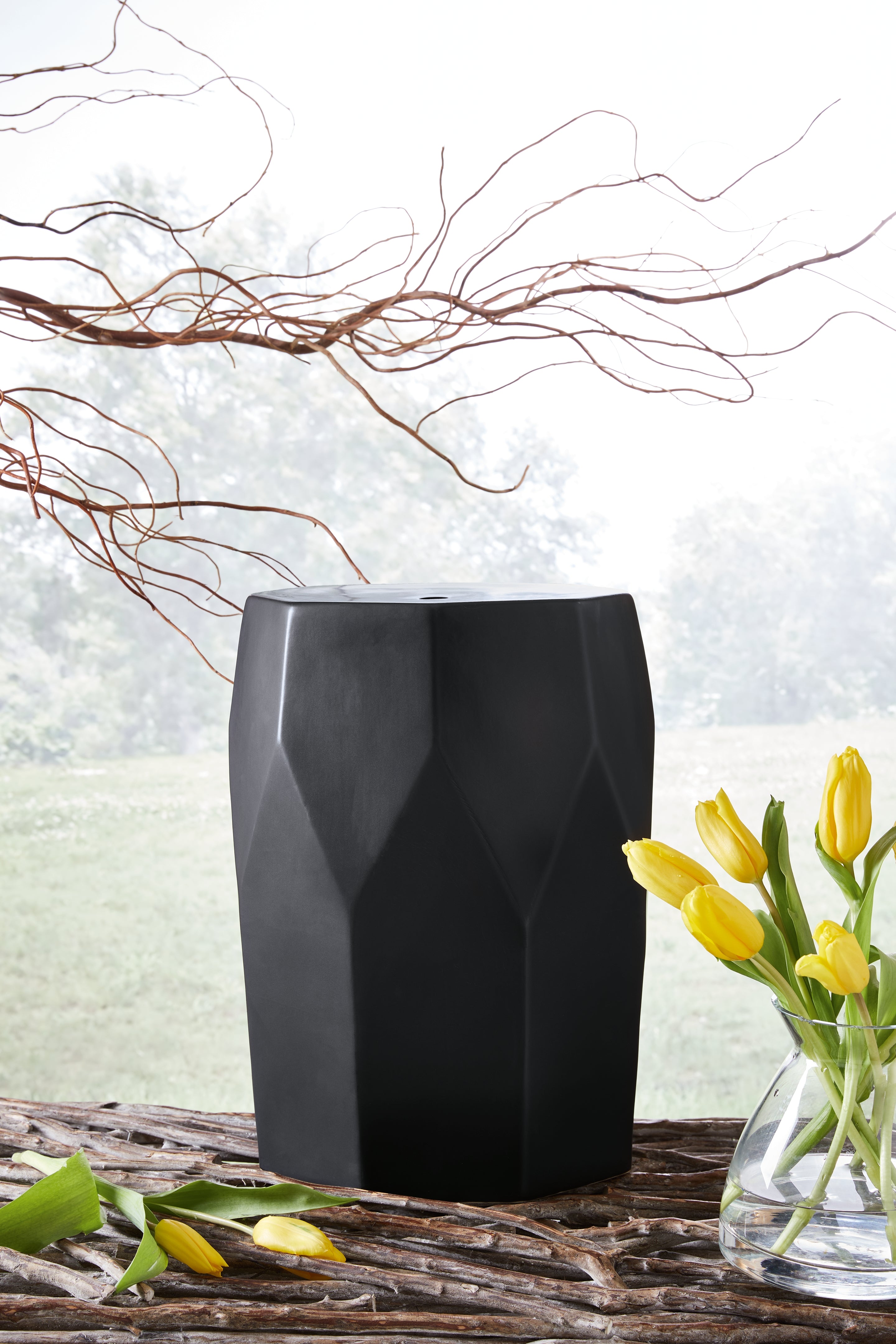 Elite Furniture Outlet - Ashley Furniture - Rhysworth Stool - Stool / Black - A3000632