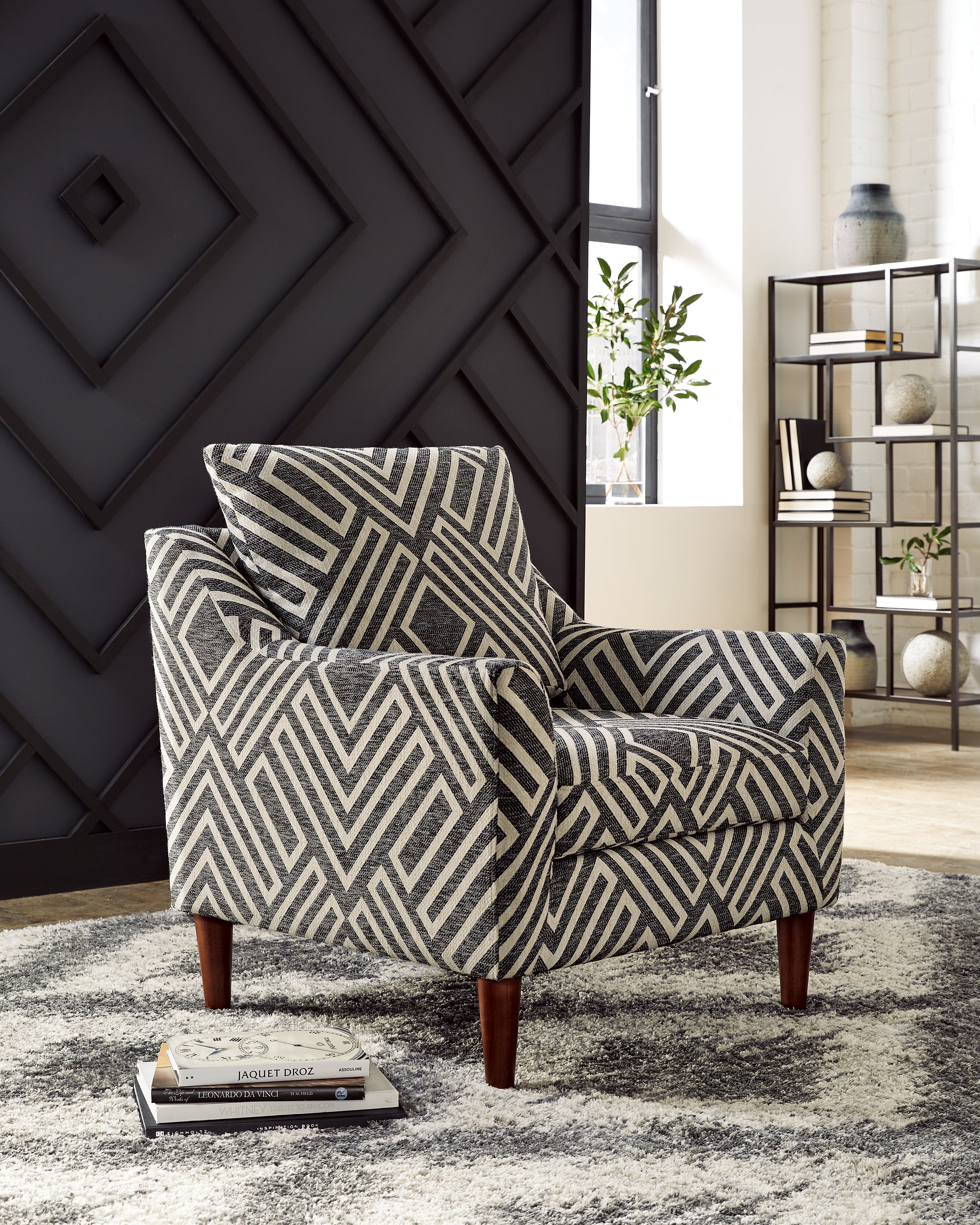 Elite Furniture Outlet - Ashley Furniture - Morrilton Next-Gen Nuvella Accent Chair - Accent Chair / Natural/Charcoal - A3000641