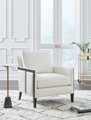 Elite Furniture Outlet - Ashley Furniture - Ardenworth Accent Chair - Accent Chair / Black/Ivory - A3000647
