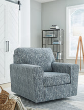 Elite Furniture Outlet - Ashley Furniture - Aterburm Swivel Accent Chair - Swivel Accent Chair / Twilight - A3000649