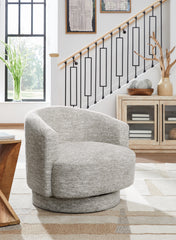 Elite Furniture Outlet - Ashley Furniture - Wardsor Swivel Accent Chair - Swivel Accent Chair / Stone - A3000731