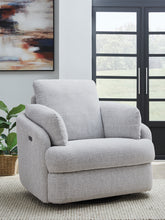 Elite Furniture Outlet - Ashley Furniture - Alainmont Next-Gen Nuvella Swivel Power Recliner - Swivel Power Recliner / Stone - A3000739