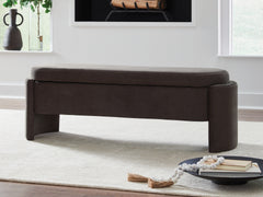Elite Furniture Outlet - Ashley Furniture - Vavuniya Storage Bench - Storage Bench / Brown / 56"W x 19"D x 19"H - A3000750