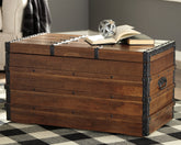 Elite Furniture Outlet - Ashley Furniture - Kettleby Storage Trunk - Storage Trunk / Brown - A4000096