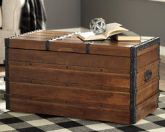 Elite Furniture Outlet - Ashley Furniture - Kettleby Storage Trunk - Storage Trunk / Brown - A4000096