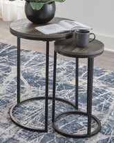 Elite Furniture Outlet - Ashley Furniture - Briarsboro Accent Table (Set of 2) - Accent Table Set (Set of 2) / Black/Gray - A4000231