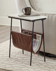 Elite Furniture Outlet - Ashley Furniture - Etanbury Accent Table - Accent Table / Brown/Black/White - A4000254