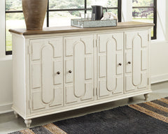 Elite Furniture Outlet - Ashley Furniture - Roranville Accent Cabinet - Accent Cabinet / Antique White - A4000268