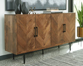 Elite Furniture Outlet - Ashley Furniture - Prattville Accent Cabinet - Accent Cabinet / Brown - A4000308