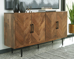 Elite Furniture Outlet - Ashley Furniture - Prattville Accent Cabinet - Accent Cabinet / Brown - A4000308