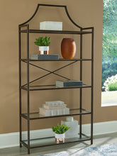 Elite Furniture Outlet - Ashley Furniture - Bernonly Bookcase - Bookcase / Antique Bronze Finish - A4000556