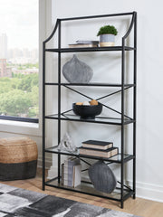 Elite Furniture Outlet - Ashley Furniture - Dakerwell Bookcase - Bookcase / Antique Black - A4000557