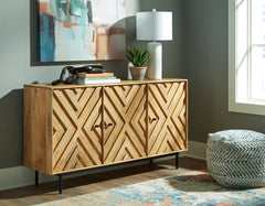 Elite Furniture Outlet - Ashley Furniture - Cadewick Accent Cabinet - Accent Cabinet / Natural - A4000570