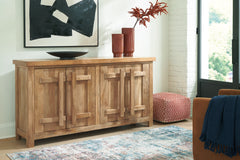 Elite Furniture Outlet - Ashley Furniture - Dresor Accent Cabinet - Accent Cabinet / Natural - A4000578