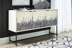 Elite Furniture Outlet - Ashley Furniture - Freyton Accent Cabinet - Accent Cabinet / White/Gray - A4000582