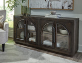 Elite Furniture Outlet - Ashley Furniture - Dreley Accent Cabinet - Accent Cabinet / Grayish Brown - A4000586