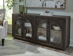 Elite Furniture Outlet - Ashley Furniture - Dreley Accent Cabinet - Accent Cabinet / Grayish Brown - A4000586