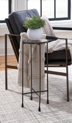 Elite Furniture Outlet - Ashley Furniture - Newgoren Accent Table - Accent Table / Clear/Black - A4000631
