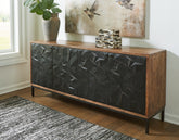 Elite Furniture Outlet - Ashley Furniture - Dorannby Accent Cabinet - Accent Cabinet / Black/Brown - A4000649