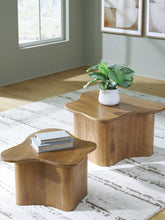 Elite Furniture Outlet - Ashley Furniture - Abeford Accent Coffee Table (Set of 2) - Accent Cocktail TBL Set (Set of 2) / Brown - A4000711