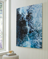 Elite Furniture Outlet - Ashley Furniture - Clemick Wall Decor - Wall Art / Turquoise - A8000422